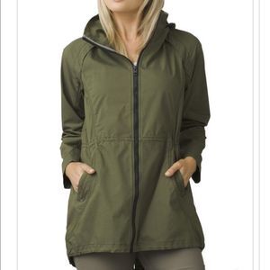 PRANA Women's Cargo Green Horizon Anorak Jacket Size XL